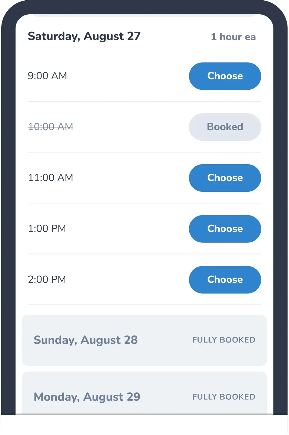 We'll sync your schedule