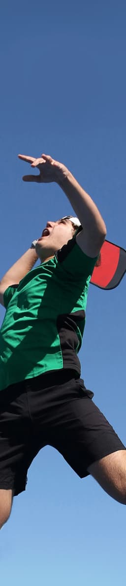 Person playing pickleball