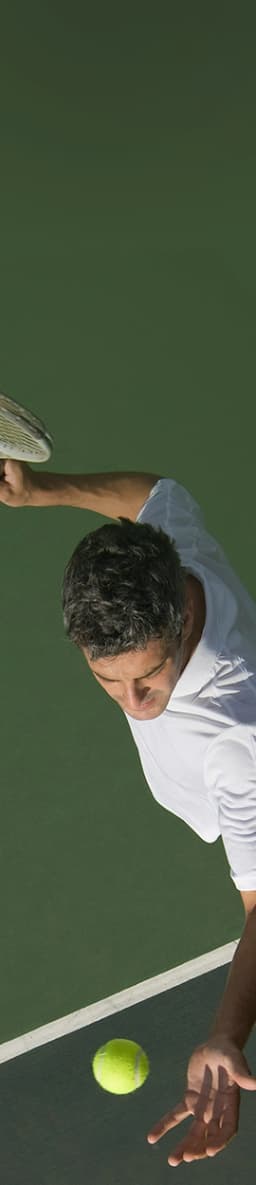 Person playing tennis